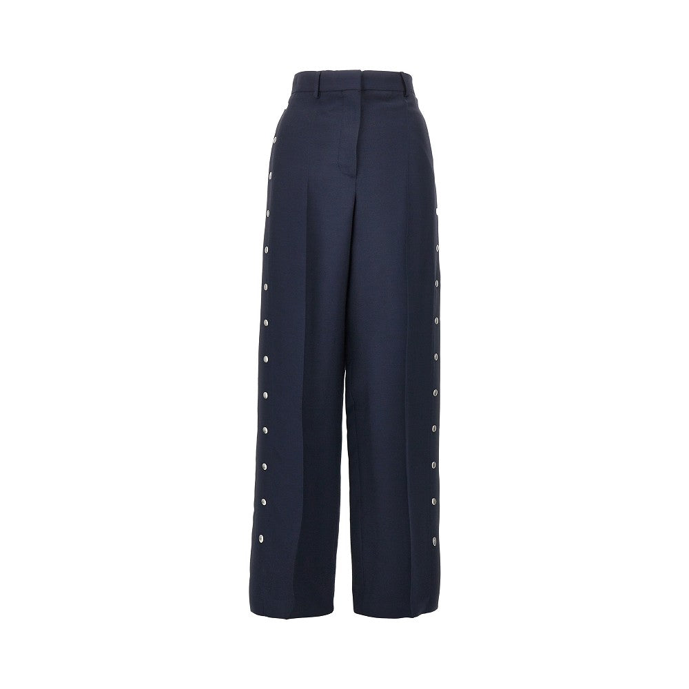 tailored pants with press-studs