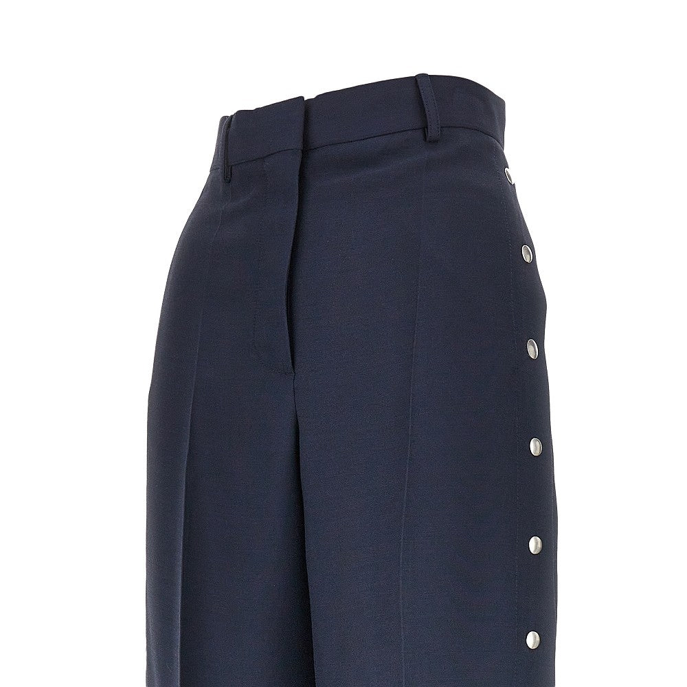 tailored pants with press-studs