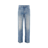 VALENTINO 30 cuffed-effect straight jeans