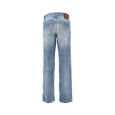 VALENTINO 30 cuffed-effect straight jeans
