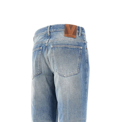 VALENTINO 30 cuffed-effect straight jeans