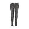coated denim y2k skinny pants