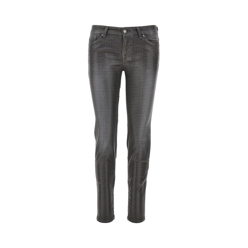 coated denim y2k skinny pants
