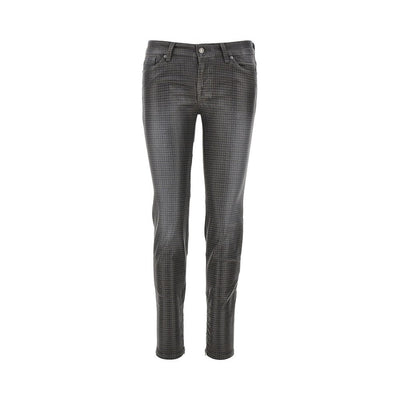 coated denim y2k skinny pants