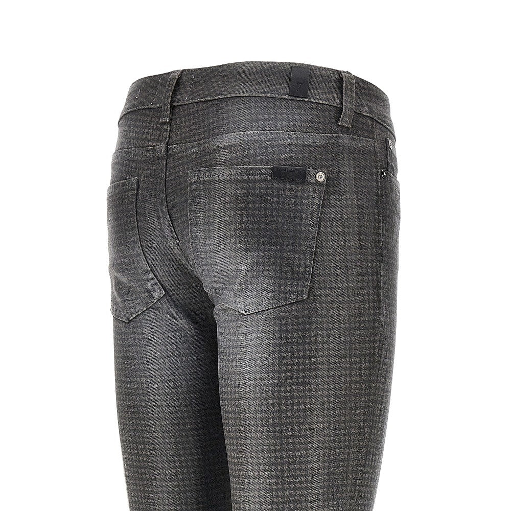 coated denim y2k skinny pants