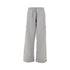 BURBERRY XS wide leg sweatpants with check details