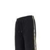 sweatpants with check trimmings