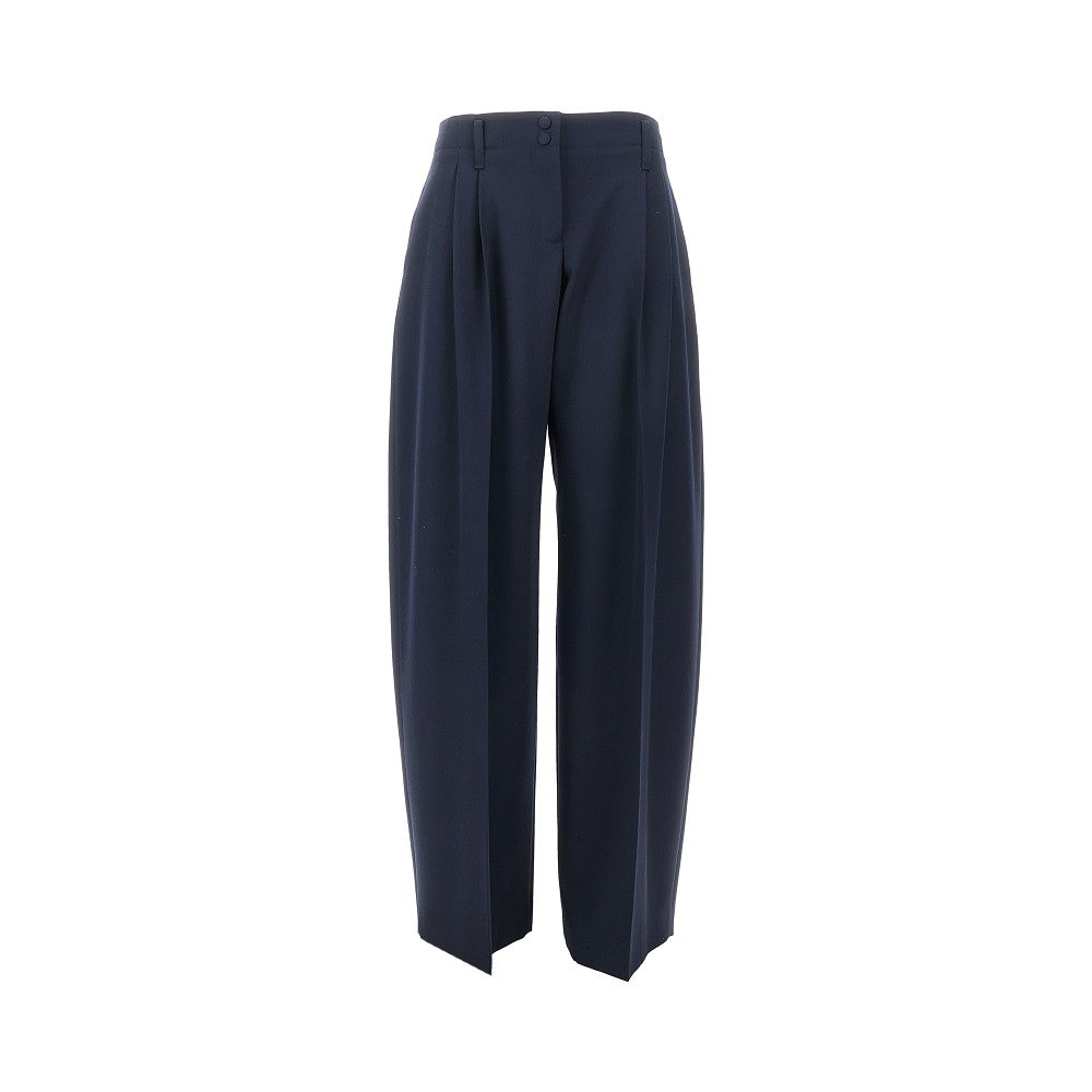 ALEXANDER MCQUEEN 42 wide leg wool pants with darts