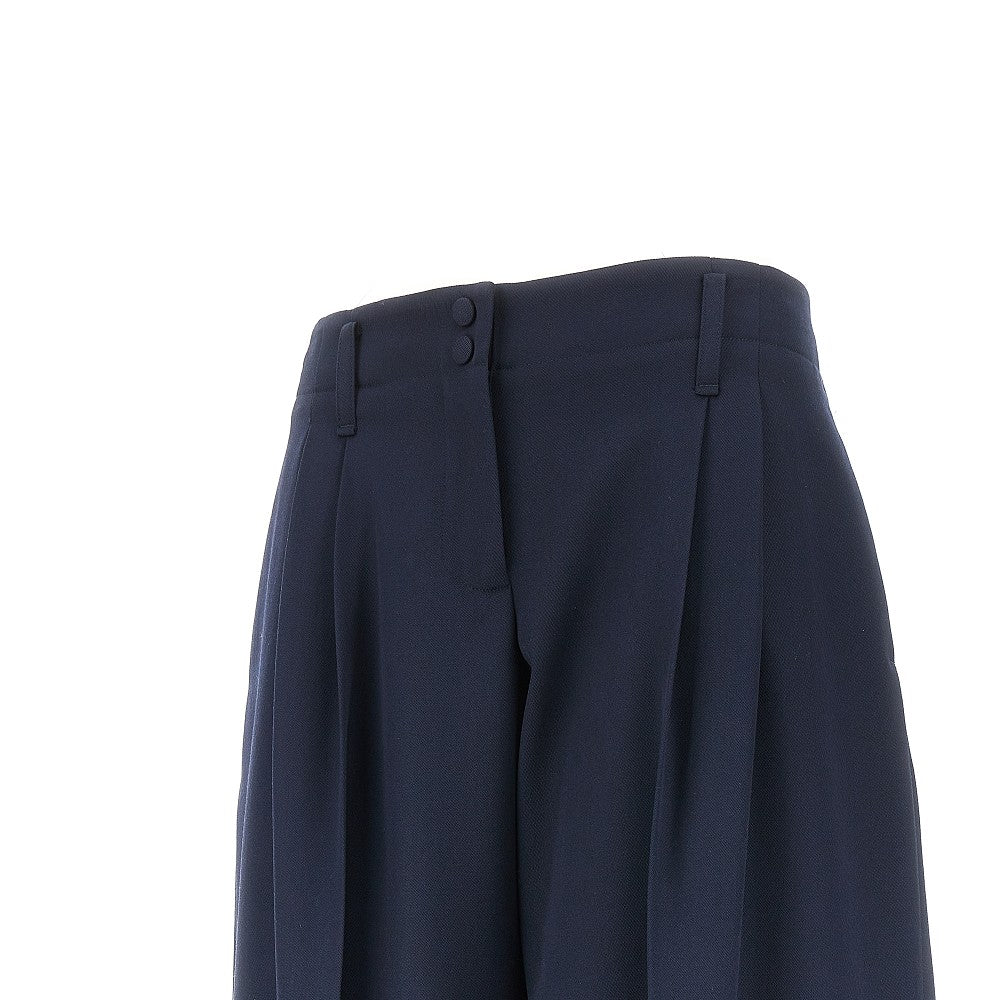 ALEXANDER MCQUEEN 42 wide leg wool pants with darts