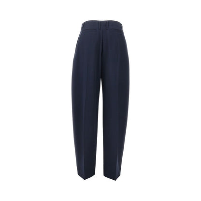 ALEXANDER MCQUEEN 42 wide leg wool pants with darts