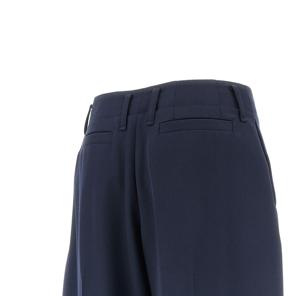 ALEXANDER MCQUEEN 42 wide leg wool pants with darts