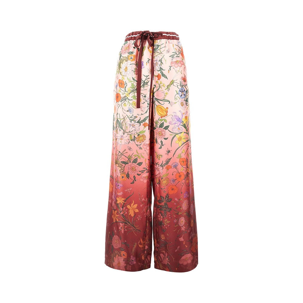 GUCCI 44 printed silk pants