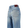flared jeans with horsebit detail