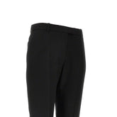 ALEXANDER MCQUEEN 42 grain de poudre wool cropped pants