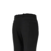 ALEXANDER MCQUEEN 42 grain de poudre wool cropped pants