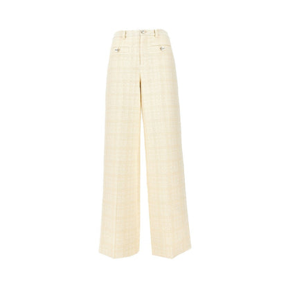 GUCCI 40 wide leg tweed pants