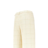 GUCCI 40 wide leg tweed pants