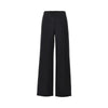 wool twill wide leg pants