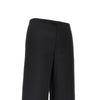 wool twill wide leg pants
