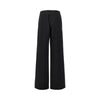 wool twill wide leg pants