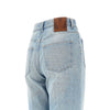 straight leg denim pants