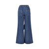 chambray denim pants with drawstring