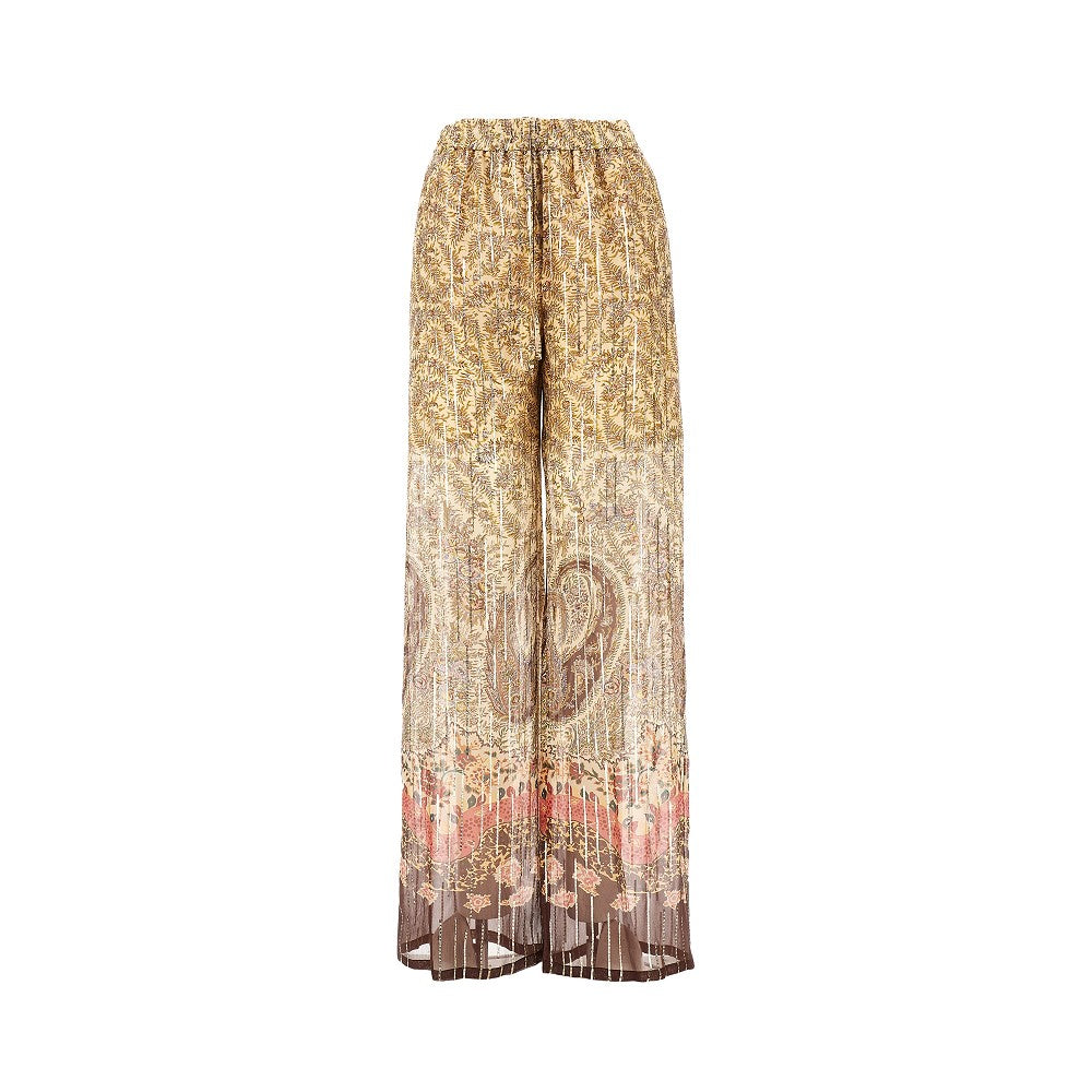 voyage imaginaire paisley print pekin pants
