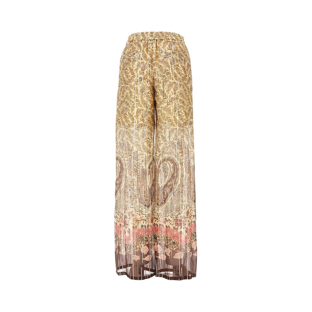 voyage imaginaire paisley print pekin pants