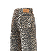 leopard-print lari jeans