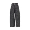 denim effect relaxed fit sweatpants