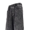 denim effect relaxed fit sweatpants