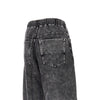 denim effect relaxed fit sweatpants