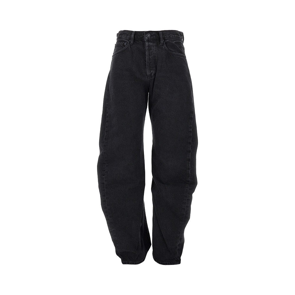 cotton denim spiral jeans