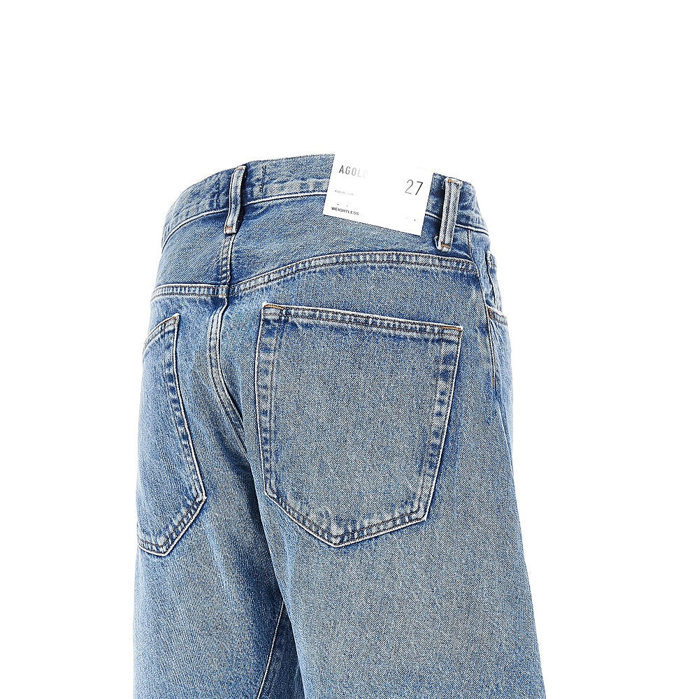 cotton denim spiral jeans