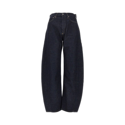 luna pieced high-rise jeans