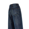 wide leg denim pants