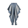 panelled jeans with cuff