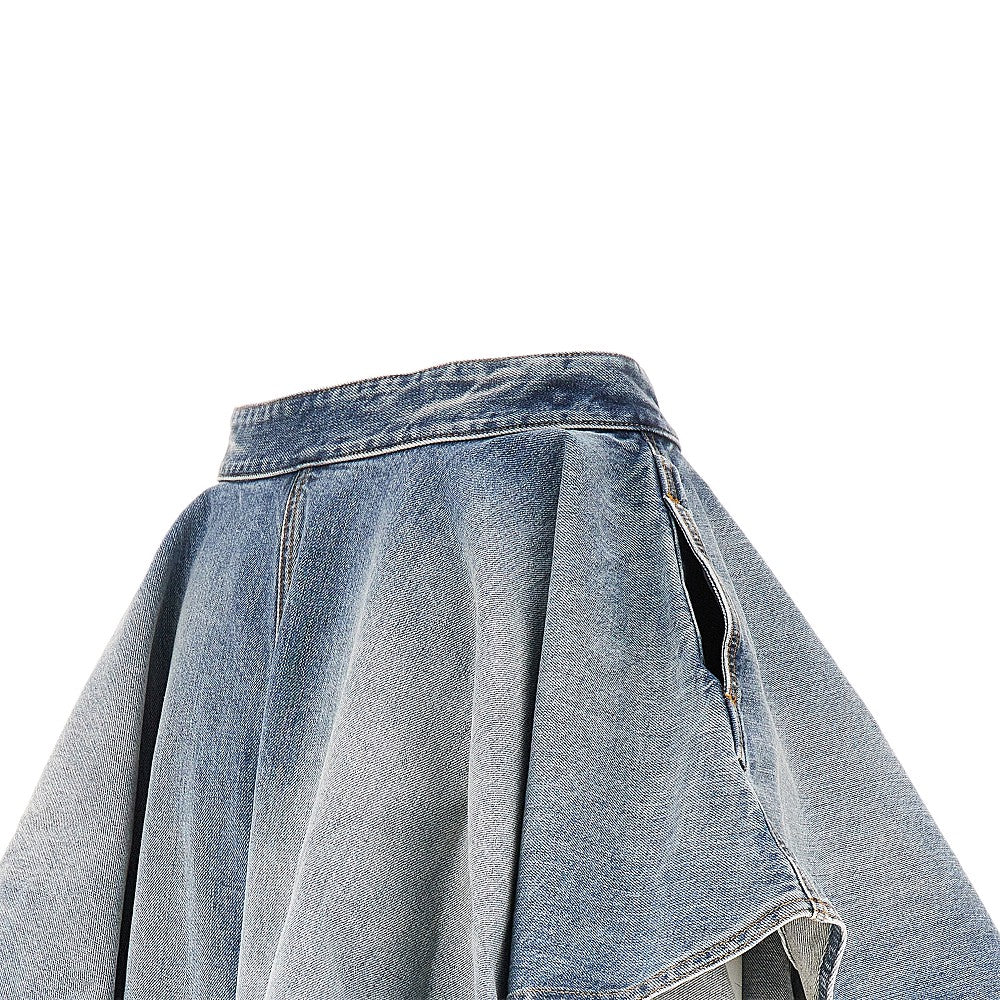 panelled jeans with cuff