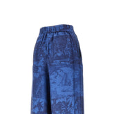 PIERRE LOUIS MASCIA S printed silk wide leg pants