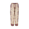 printed silk twill pants