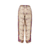 printed silk twill pants