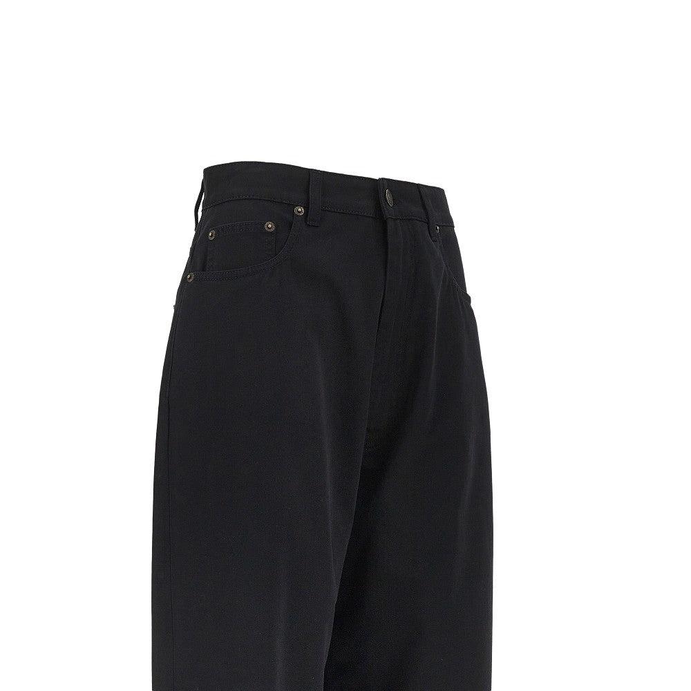 cotton drill drop jeans