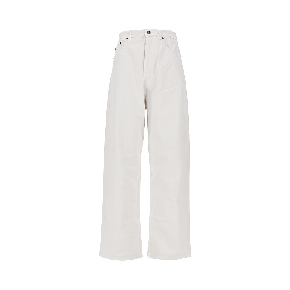 PHOEBE PHILO 38 cotton drill drop jeans