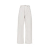 cotton drill drop jeans