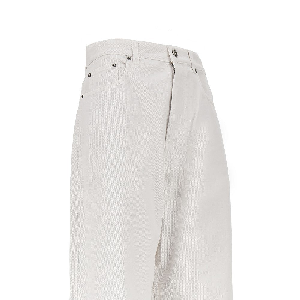 cotton drill drop jeans