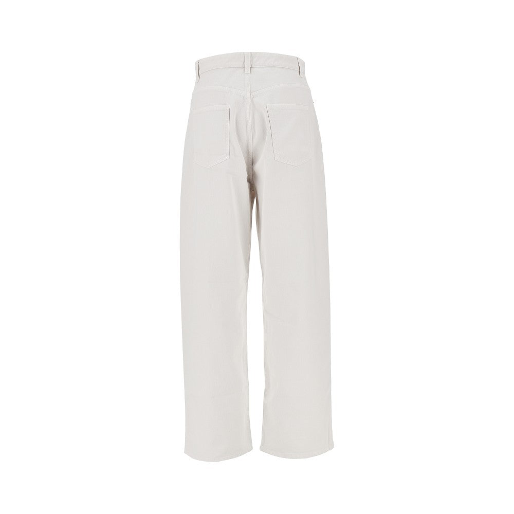cotton drill drop jeans