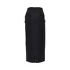 wool and mohair draped long skirt