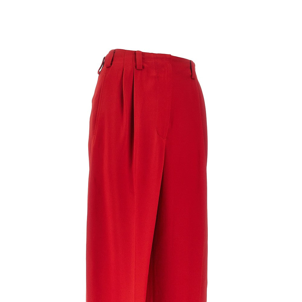 GIVENCHY 36 crepe cady pants with double pleat
