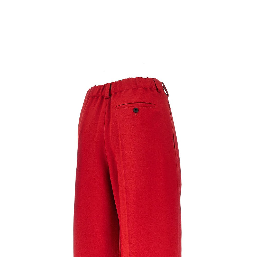 crepe cady pants with double pleat