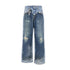 ACNE XS trompe l’oeil print loose fit jeans